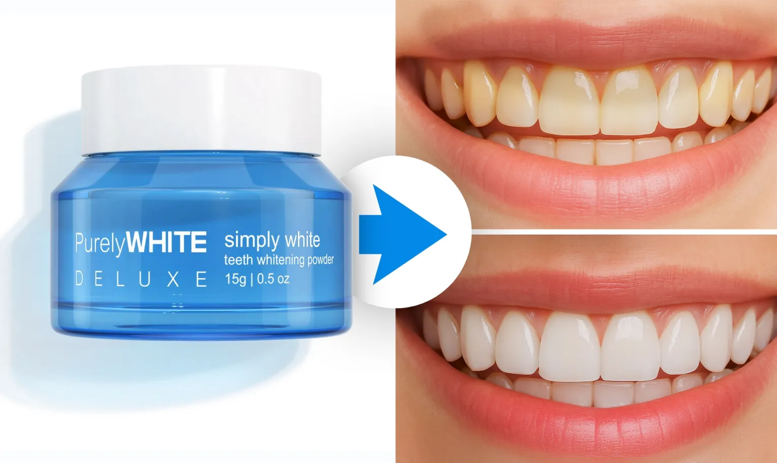 Purely White Deluxe Teeth Whitening Powder